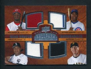   Collection Quad Swatch Ken Griffey Alfonso Soriano Game Jersey