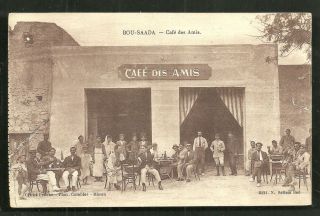 Bou Saada Café Des Amis People MSila Algeria Africa CA 1910