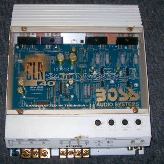  Watt x2 Amplifier By Boss Audio Systems CLR 40 Old School Amp Working