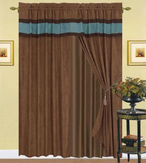  micro suede king size comforter curtain set includes 1 piece king size