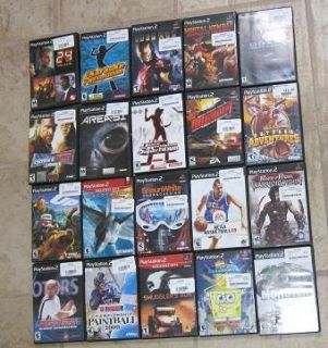 this is a lot of 20 playstation 2 games all items are