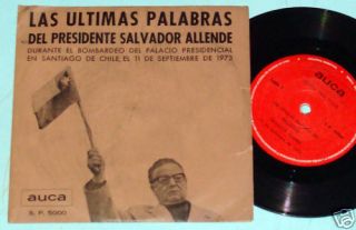 Salvador Allende Pablo Neruda Ultimas ARG EP 7 EX