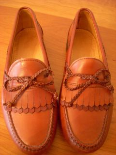 ALLEN EDMONDS Woodstock Calfskin Leather Brown Loafers Shoes 9 D 