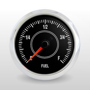 Full Sweep Electric Programmable Fuel Level Gauge