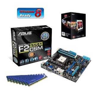 AMD A10 5800K Quad Core APU CPU Asus Motherboard 8GB DDR3 Memory RAM 