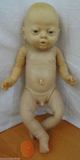 1988 Emson Anatomically Correct Boy Newborn Baby Doll Fixed Open Mouth 