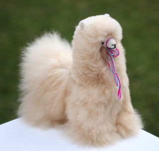UNIQUE Brand NEW Baby Alpaca Andes Llama Plush Stuffed~Beige