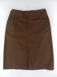 Hanna Andersson New Dark Brown Elastic at Waist Skirt Womens Sz XS $59 