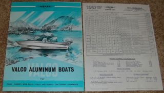 1967 VALCO Aluminum Boats Prams Canoes Fishing etc Dealer Sales 