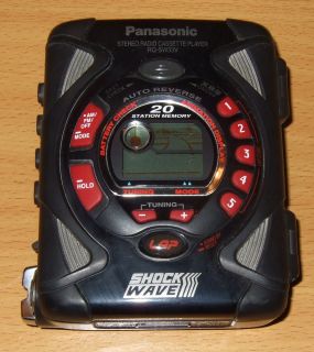   SW33V Shockewave Personal Cassette Player w Am FM Radio Black