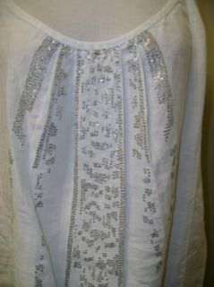 Eileen Fisher Organic Linen Sequins Cami L $188