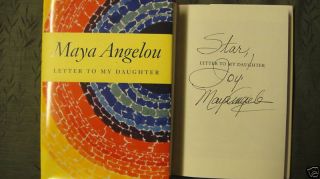   Letter to My Daughter Maya Angelou Book RARE HC 1400066123