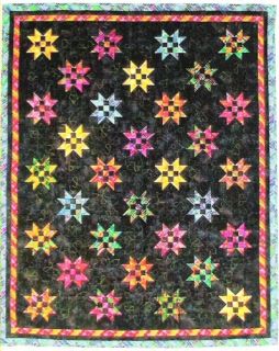 Scrappy Stars Quilt Pattern by Animas quilts