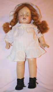   30s Effanbee Composition Doll Mary Ann Patsy Long Red Hair