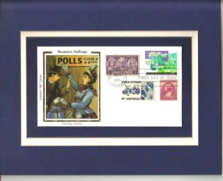 Womans Suffrage 19th Amendment 1st Day Cover Combo