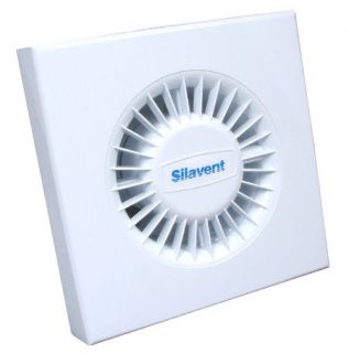 Silavent Bathroom/WC Extractor Fan c/w Integrated Timer   White 4 inch 