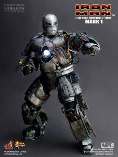 2008 Hot Toys Sideshow Iron Man Mark I MMS80 1st Version 12 Figure 