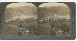 Quito Capital of Ecuador Equatorial Andes Keystone Stereoview