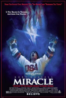 Miracle Movie Poster DS Original Miracle on Ice 27x40