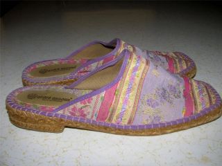 Andre Assous Slip on Mules Cloth Shoes Women Size 10