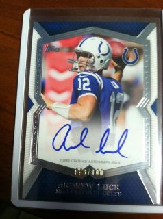 2012 Topps Prime Andrew Luck Autograph D 88 100