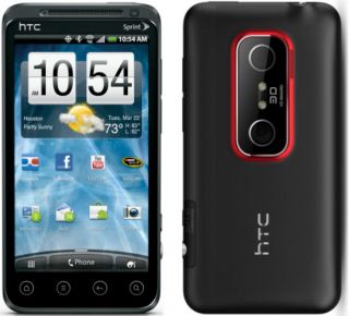Good HTC EVO 3D 4G Sprint Smartphone Android 5MP Camera Black 