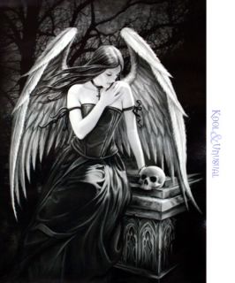 Anne Stokes Wall Art Scroll Lost Soul Gothic Angel