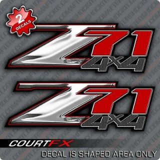 newly listed chrome z71 red truck 4x4 decal sticker time