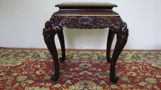 Antique Chinese Dragon Carved Table Stand