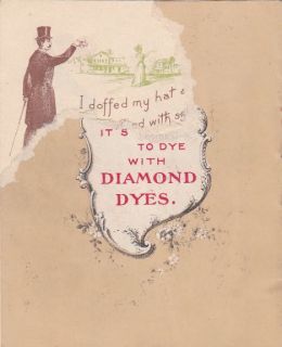 1898 DIAMOND DYES ad Annawan IL Druggist booklet