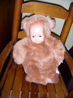 Anne Geddes Baby Doll Bear Costume Ann Plush 1997 Brown Tan 16 Large 