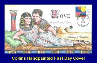 Collins Hand Painted 3658 Love Anthony Cleopatra Played by Liz Taylor 