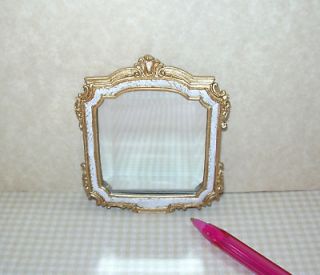   Beveled Square Wall Mirror w/Antiqued Frame DOLLHOUSE Miniatures 1/12