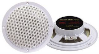   25 inch 5 1/4 White Waterproof Boat Marine Outdoor Audio Speakers