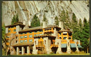 ahwahnee hotel yosemite ca postcard 1960s  8