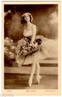 Vintage Postcard Ballet Anna Pavlova Fille Mal Gardee