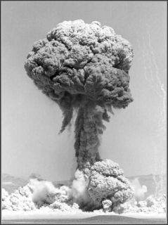 photo atomic test shot met nevada test site 1955 time