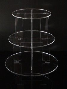 Newly listed 3 TIER CIRCLE ACRYLIC CUPCAKE PARTY WEDDING CAKE STAND