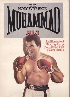 1975 THE HOLY WARRIOR MUHAMMAD ALI AN ILLUSTRATED BIOGRAPHY BOXING 