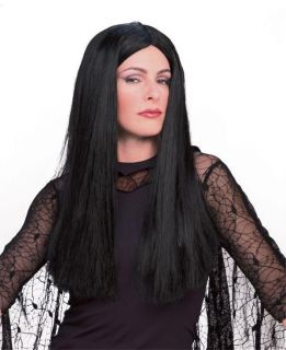 adult morticia addams family wig costume halloween