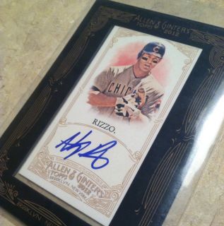 Chicago Cubs 2012 Allen Ginter Mini Auto Anthony Rizzo