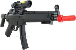 NEW MP5 SPRING AIRSOFT RIFLE GUN LASER & LED LIGHT pistol SMG shotgun 