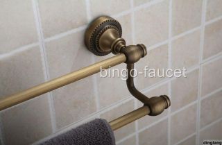 Antique Brass 24 Dual Towel Bar for Bathroom DL 206