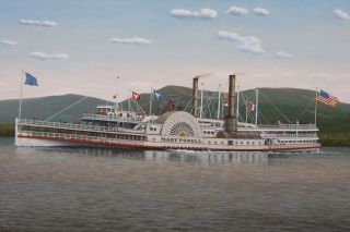 ALBERT NEMETHY, Listed, MARY POWELL HUDSON RIVER BOAT, 13 1/2 by 