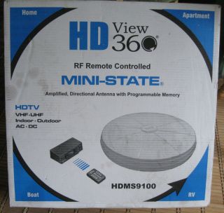   Antennacraft HDView360 Mini State HDTV Antenna HDMS9100 Marine RV Home
