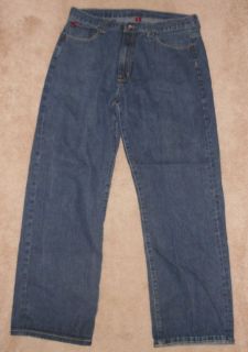 fubu platinum blue denim jeans mens size w38 l34