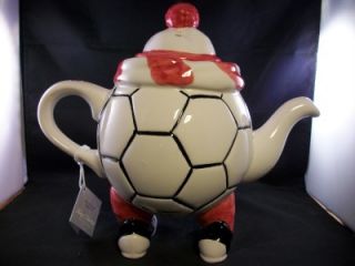 Stunning Tony Carter Come on England in Red White Collectable Tea Pot 
