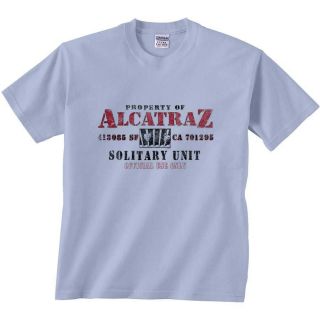 Funny Alcatraz T Shirt Property Of Alcatraz Solitary Unit Official Use 