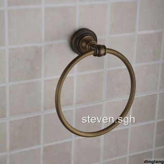 Antique Brass Wall Mounted Bathroom Towel Ring Holder DL 209
