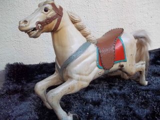 ANTIQUE CAROUSEL HORSE WOODEN HORSE 1920s GERMANY CIRMES JUMPER 